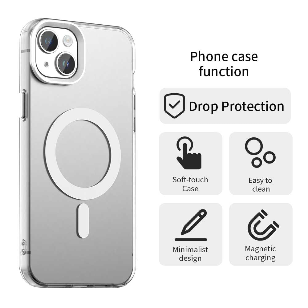 MagSafe Case for Apple iPhone 13, Techsuit, CandyCase, White