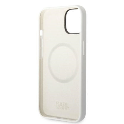 MagSafe Case for Apple iPhone 14 Plus, Karl Lagerfeld, Choupette Silicone, White