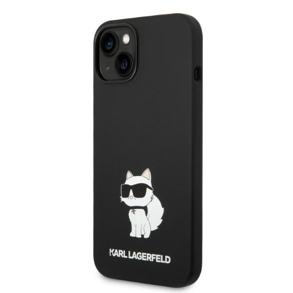 MagSafe Case for Apple iPhone 14 Plus, Karl Lagerfeld, Choupette Silicone, Black