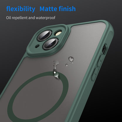 MagSafe Case for Apple iPhone 14 Plus, Techsuit, HaloFrost II, Green