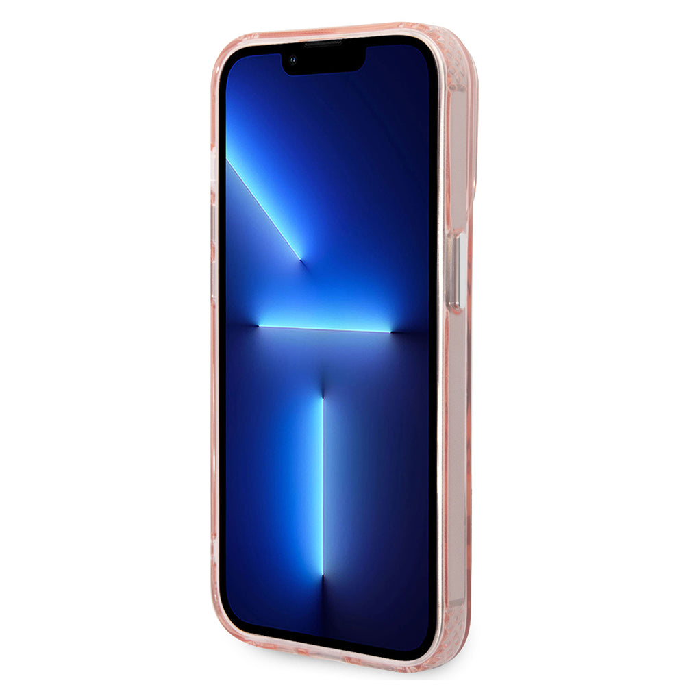 MagSafe Case for Apple iPhone 14 Pro, Karl Lagerfeld, Karl & Choupette Aluminium, Pink