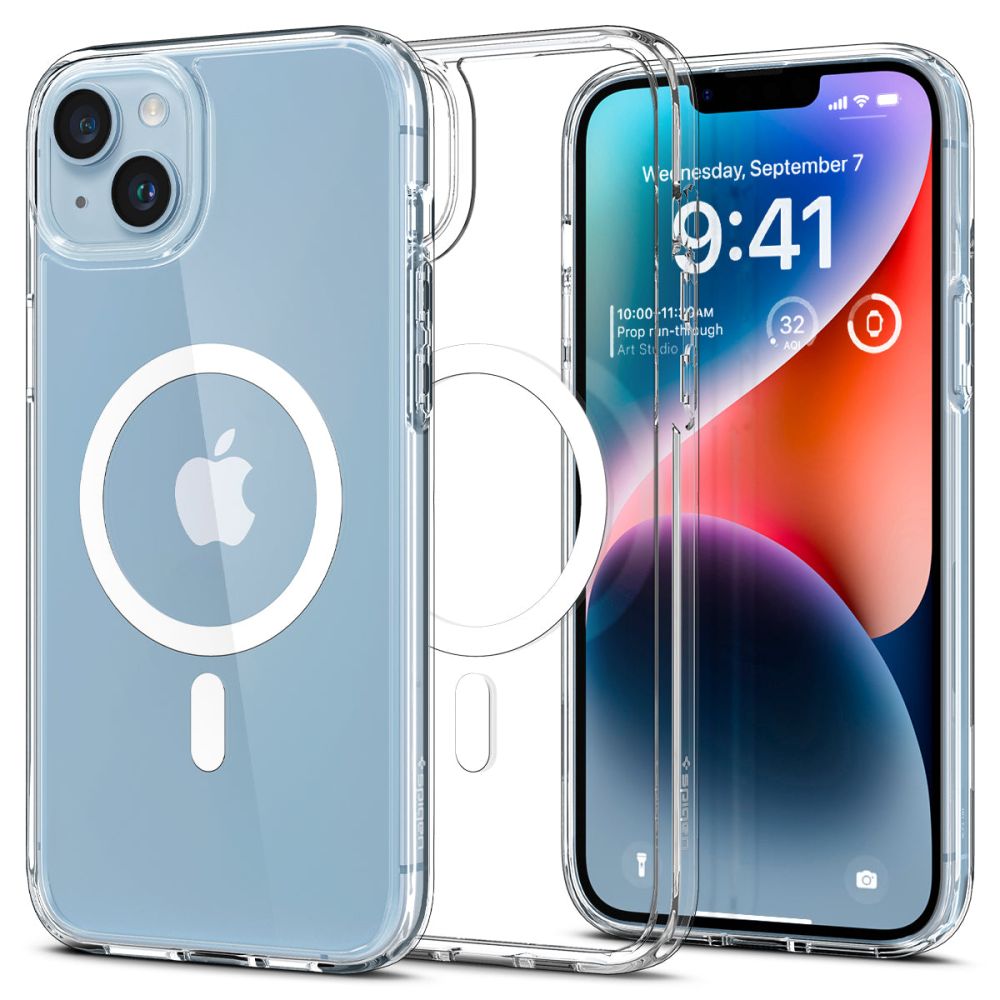 MagSafe Case for Apple iPhone 14, Spigen, Ultra Hybrid, White