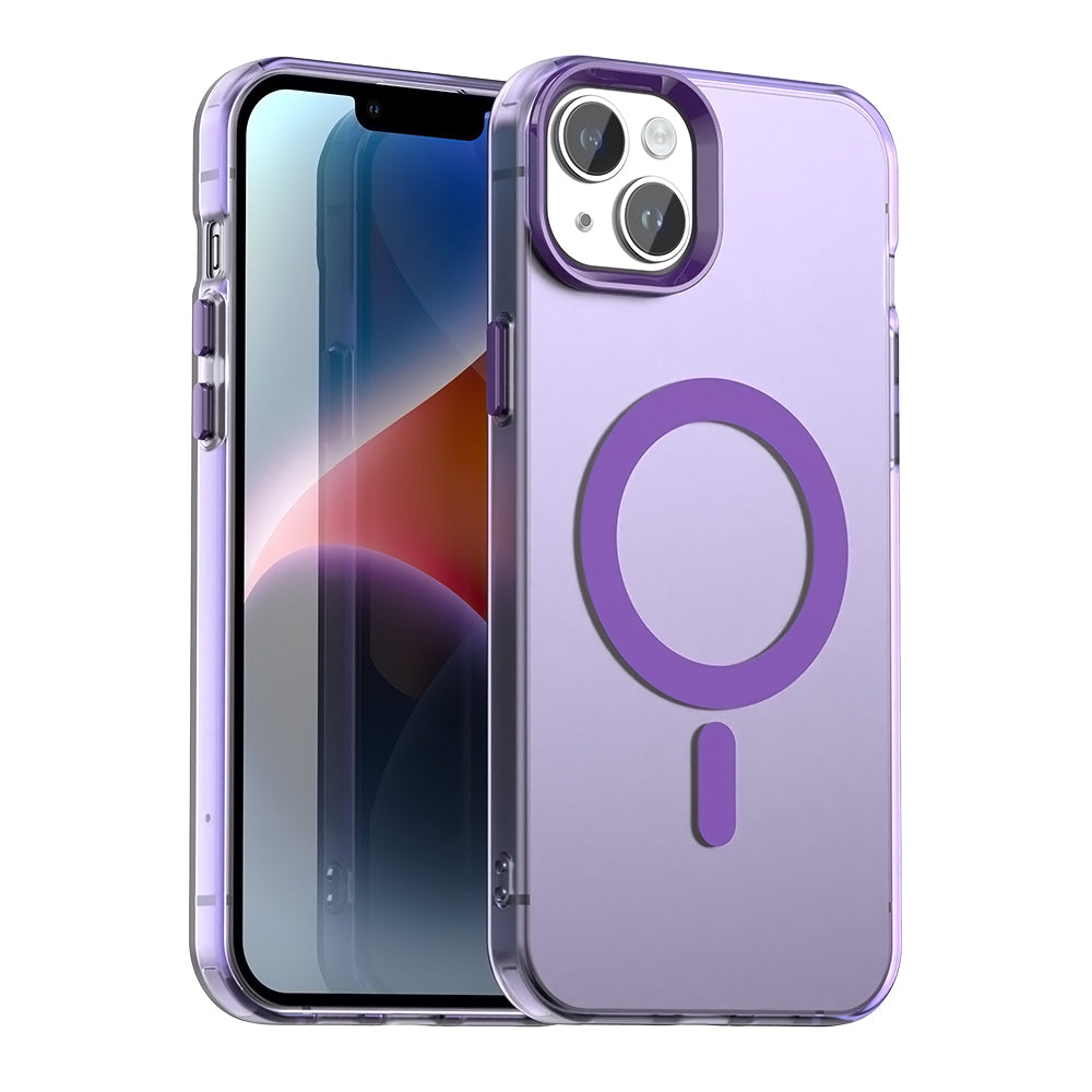 MagSafe Case for Apple iPhone 14, Techsuit, CandyCase, Purple