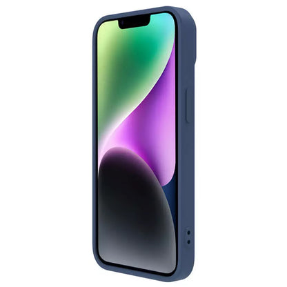 MagSafe Case for Apple iPhone 15 Plus, Nillkin, CamShield Silky, Blue