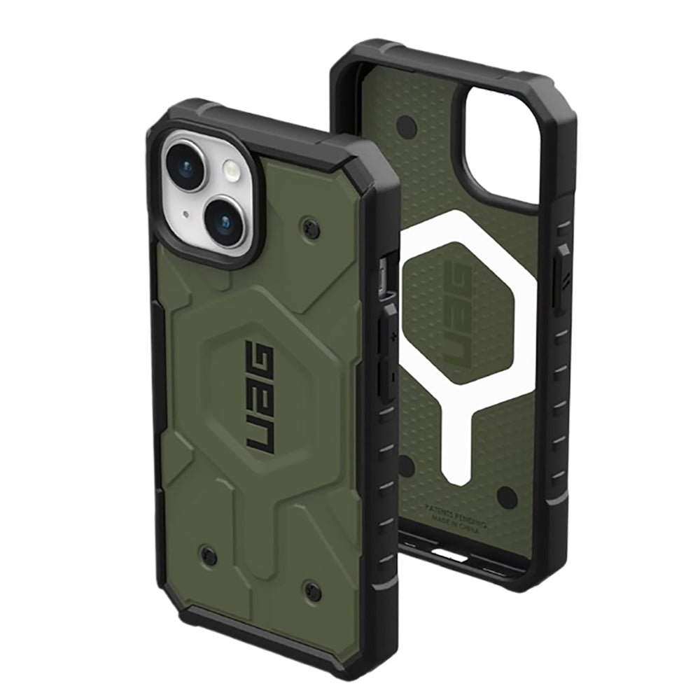 MagSafe Case for Apple iPhone 15 Plus, Urban Armor Gear, Pathfinder, Green