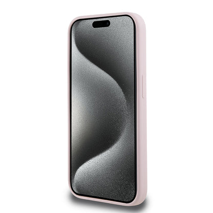 MagSafe Case for Apple iPhone 15 Pro, Karl Lagerfeld, Silicone Karl & Choupette's Heads, Pink