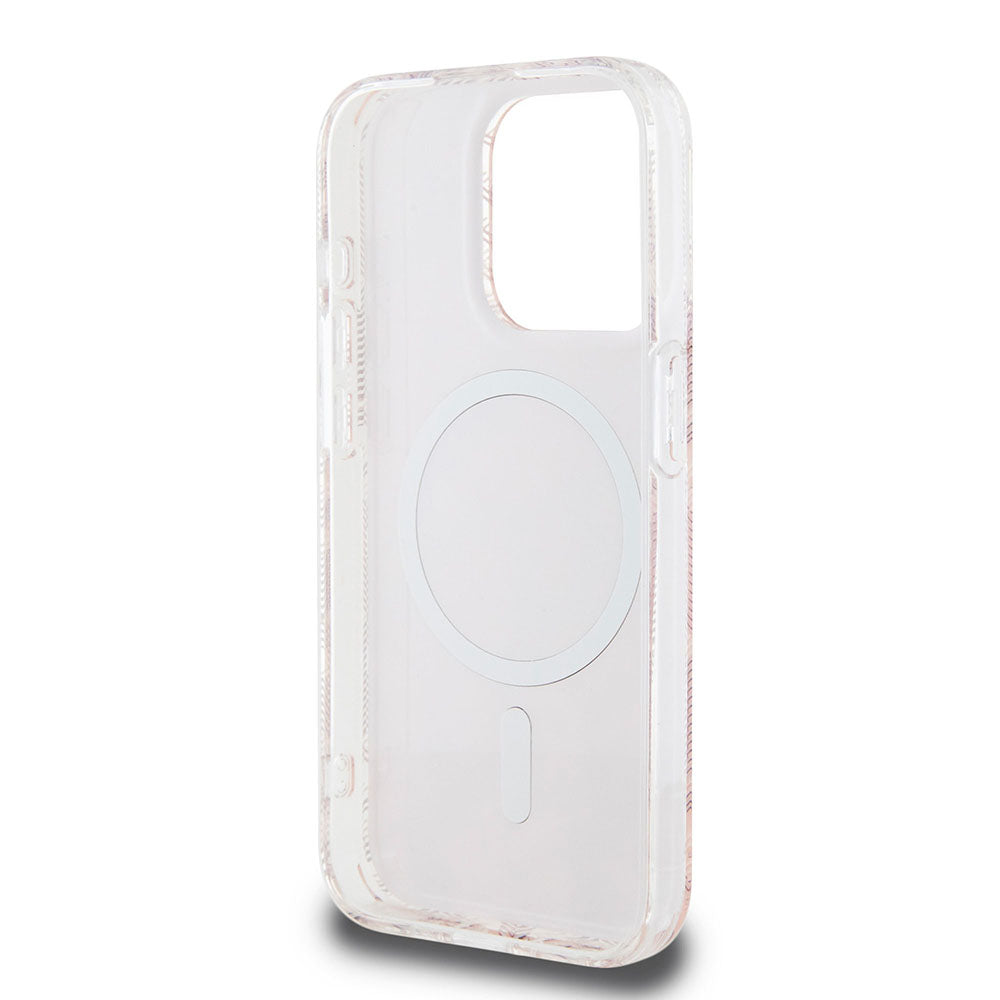 MagSafe Case for Apple iPhone 15 Pro Max, Guess, IML Gcube, Pink