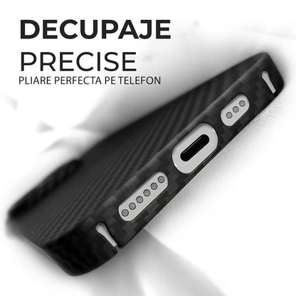 MagSafe Case for Apple iPhone 15 Pro Max, Techsuit, Aramid Fiber, Black