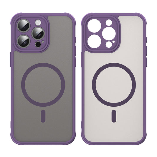 MagSafe Case for Apple iPhone 15 Pro Max, Techsuit, HaloFrost II, Purple