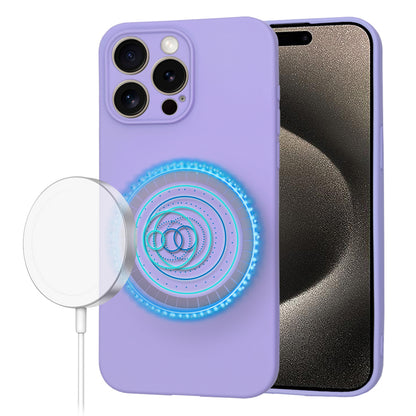 MagSafe Case for Apple iPhone 15 Pro Max, Techsuit, SoftFlex, Light Purple