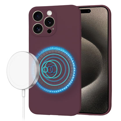 MagSafe Case for Apple iPhone 15 Pro Max, Techsuit, SoftFlex, Burgundy