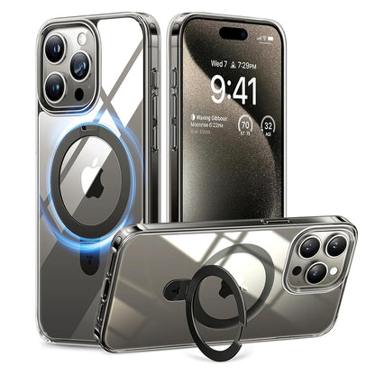 MagSafe Case for Apple iPhone 15 Pro Max, Torras, Ostand, Transparent