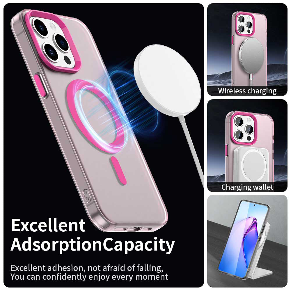 MagSafe Case for Apple iPhone 15 Pro, Techsuit, CandyCase, Pink