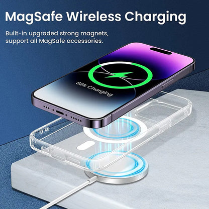 MagSafe Case for Apple iPhone 15 Pro, Techsuit, Pro, Transparent