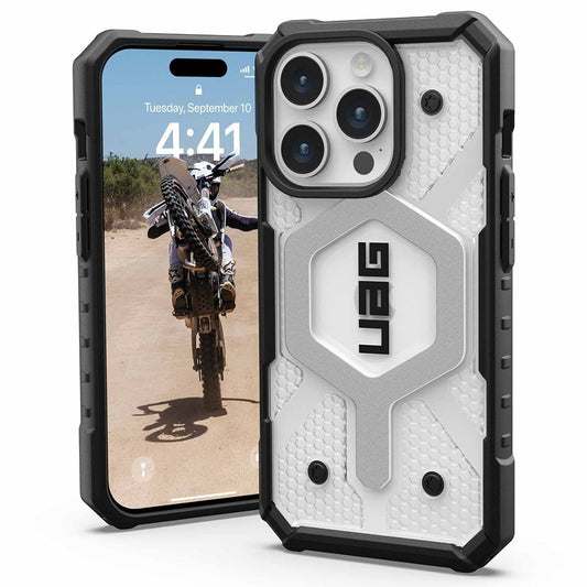 MagSafe Case for Apple iPhone 15 Pro, Urban Armor Gear, Pathfinder, Transparent
