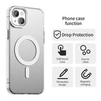 MagSafe Case for Apple iPhone 15, Techsuit, CandyCase, White