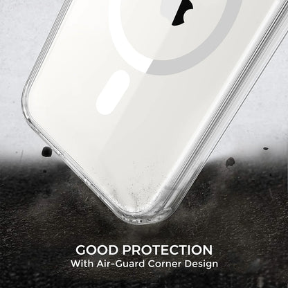 MagSafe Case for Apple iPhone 15, Techsuit, Pro, Transparent