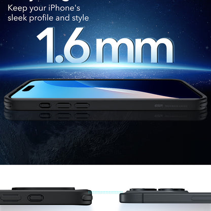 MagSafe Case for Apple iPhone 16, ESR, Classic Hybrid, Satin Black