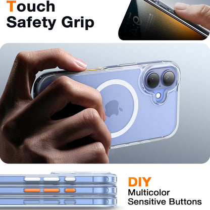 MagSafe Case for Apple iPhone 16 Plus, Torras, Diamond, Transparent