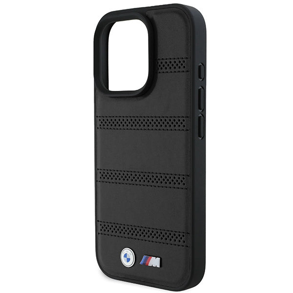 MagSafe Case for Apple iPhone 16 Pro, BMW, M Perforated And Stitched Line, Black
