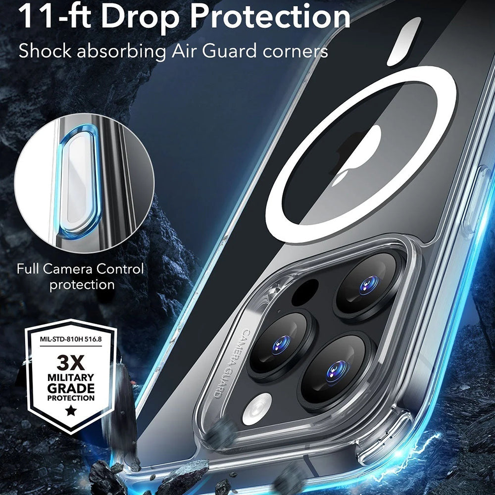 MagSafe Case for Apple iPhone 16 Pro Max, ESR, Classic Hybrid Slide, Satin Black