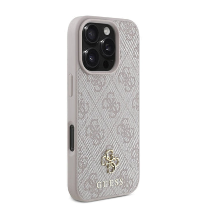 MagSafe Case for Apple iPhone 16 Pro Max, Guess, 4G Classic, Pink