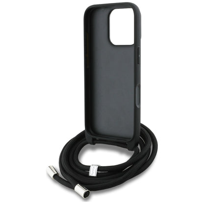MagSafe Case for Apple iPhone 16 Pro Max, Karl Lagerfeld, Saffiano Crossbody, Grey