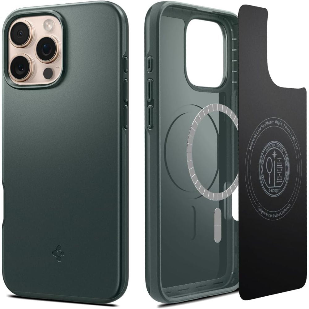 MagSafe Case for Apple iPhone 16 Pro Max, Spigen, Thin Fit, Green