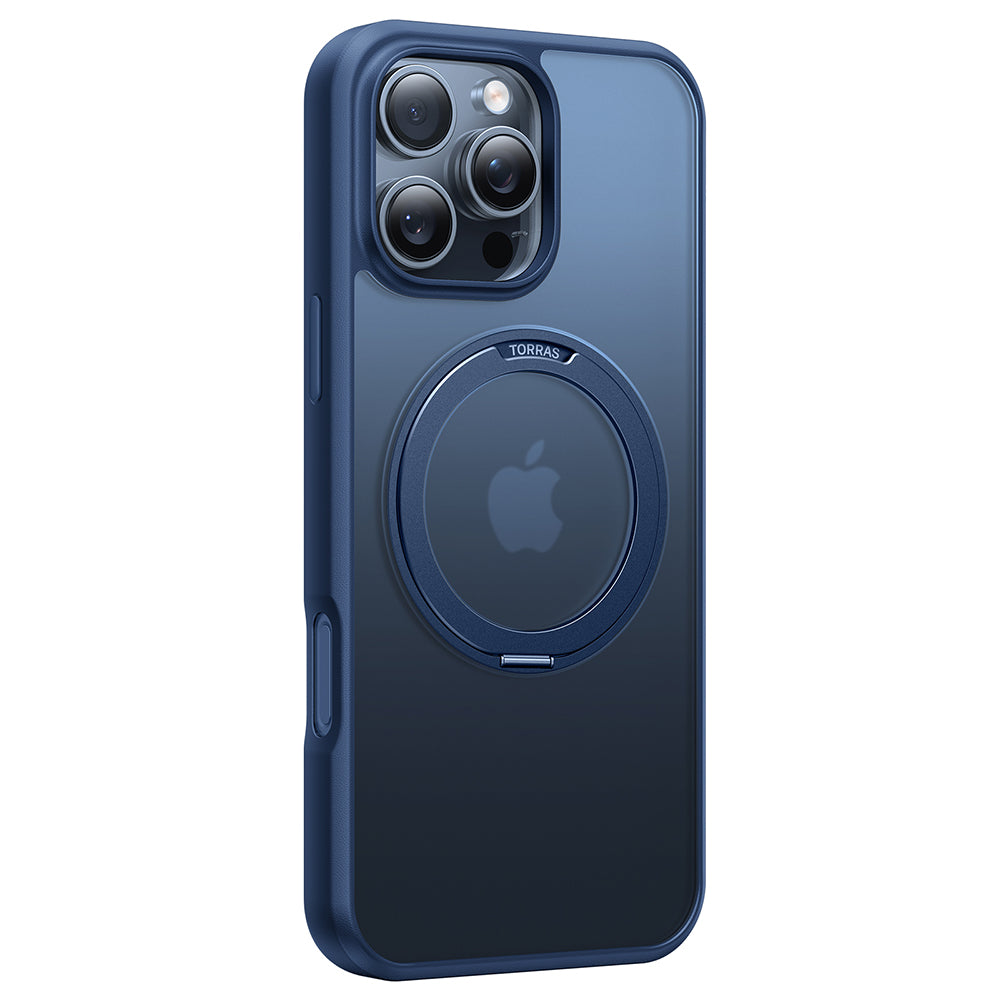 MagSafe Case for Apple iPhone 16 Pro Max, Torras, Ostand Pro, Navy Blue