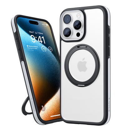 MagSafe Case for Apple iPhone 16 Pro Max, Torras, Ostand R Fusion, Black
