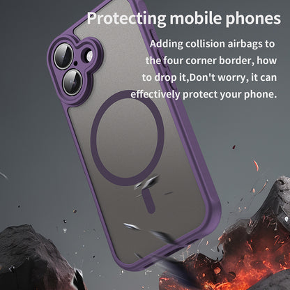 MagSafe Case for Apple iPhone 16, Techsuit, HaloFrost II, Purple