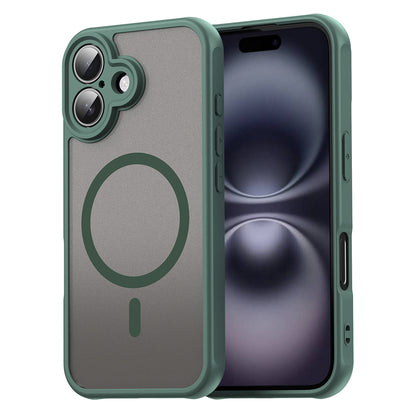 MagSafe Case for Apple iPhone 16, Techsuit, HaloFrost II, Green