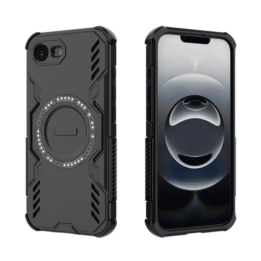 MagSafe Case for Apple iPhone 17e / 16e, Techsuit, ArmorMag, Black