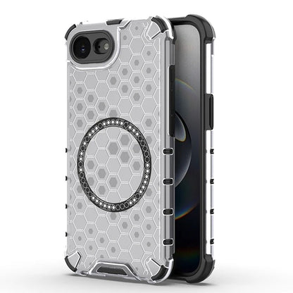 MagSafe Case for Apple iPhone 17e / 16e, Techsuit, HoneyComb Shield, White