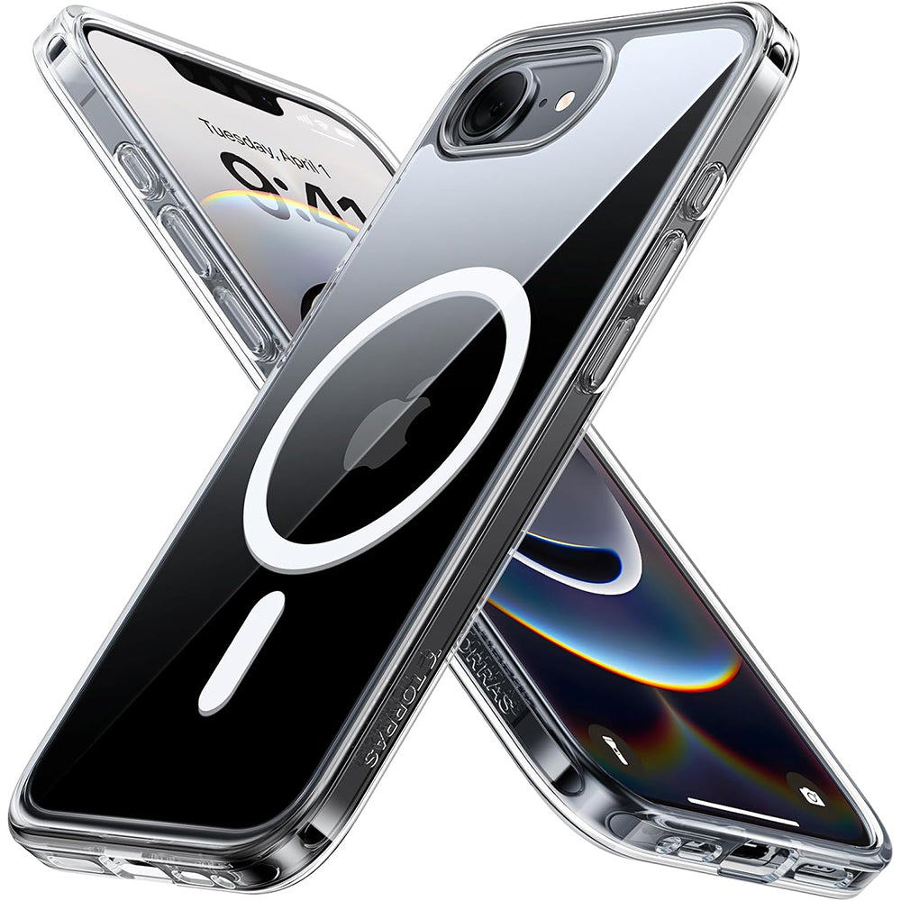 MagSafe Case for Apple iPhone 17e / 16e, Torras, Guardian, Transparent