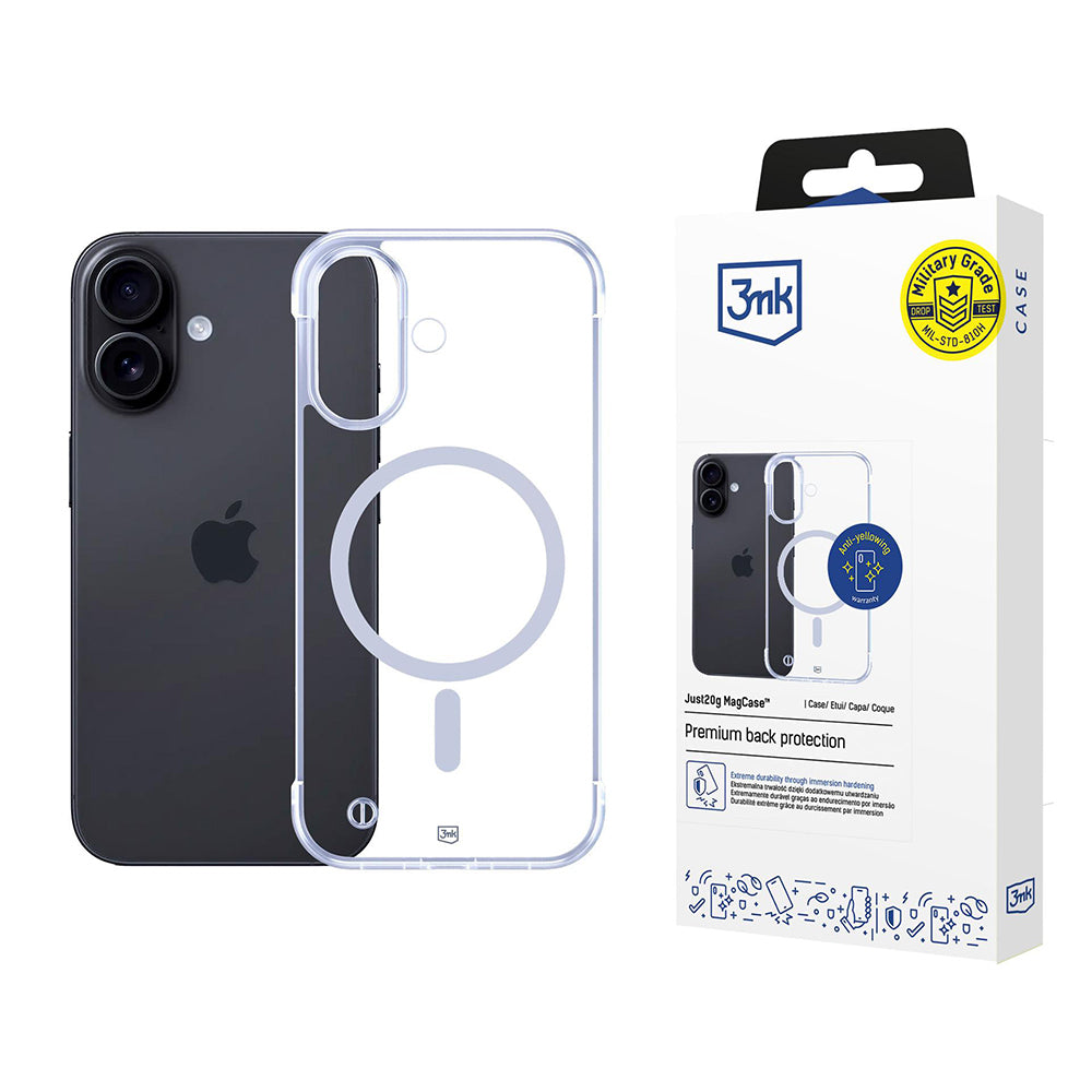 MagSafe Case for Apple iPhone 17, 3MK, Just 20g, Transparent