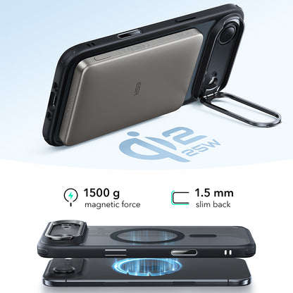 MagSafe Case for Apple iPhone 17 Air, ESR, Classic Hybrid Kickstand, Satin Black