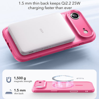 MagSafe Case for Apple iPhone 17 Air, ESR, Classic Hybrid, Satin Pink
