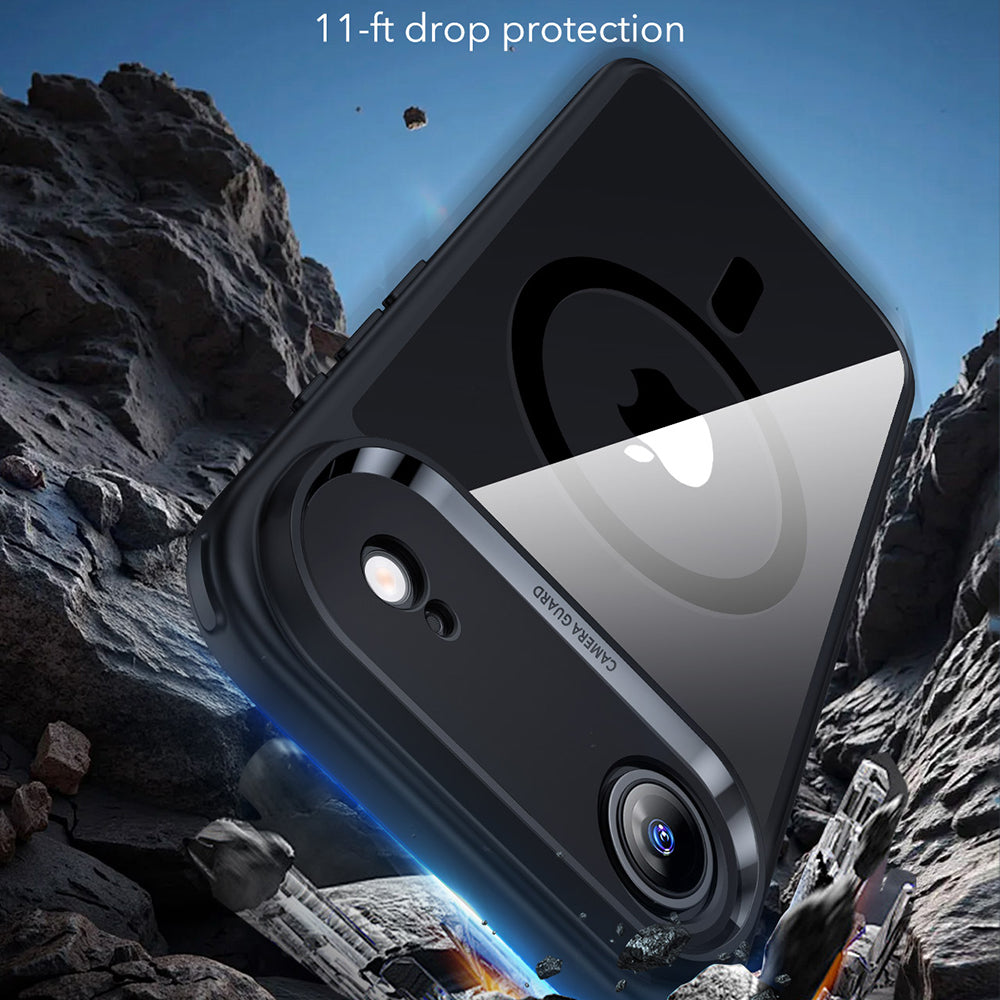MagSafe Case for Apple iPhone 17 Air, ESR, Classic Hybrid, Transparent Black