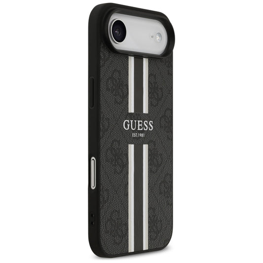 MagSafe Case for Apple iPhone 17 Air, Guess, 4G Printed Stripes, Black
