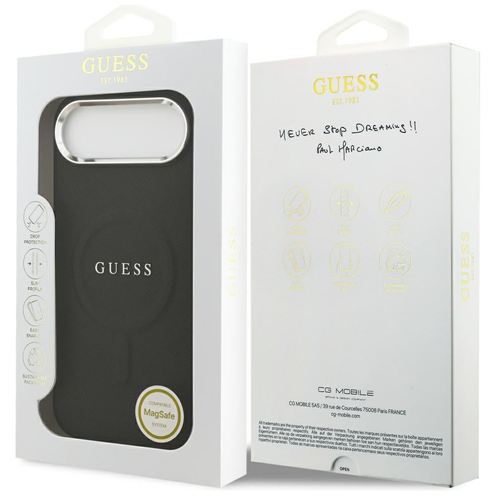 MagSafe Case for Apple iPhone 17 Air, Guess, Classic Logo, Black