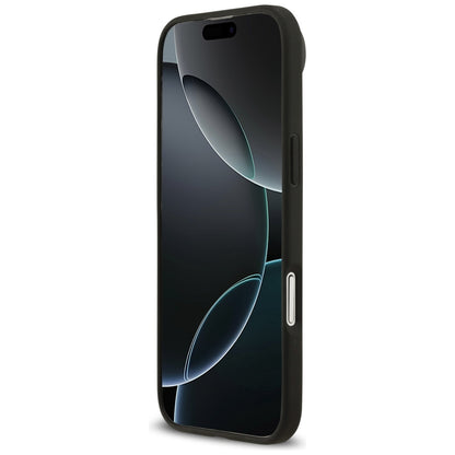 MagSafe Case for Apple iPhone 17 Air, Guess, Grained Flowers, Black