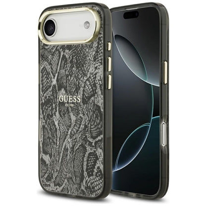 MagSafe Case for Apple iPhone 17 Air, Guess, Python Pattern, Black