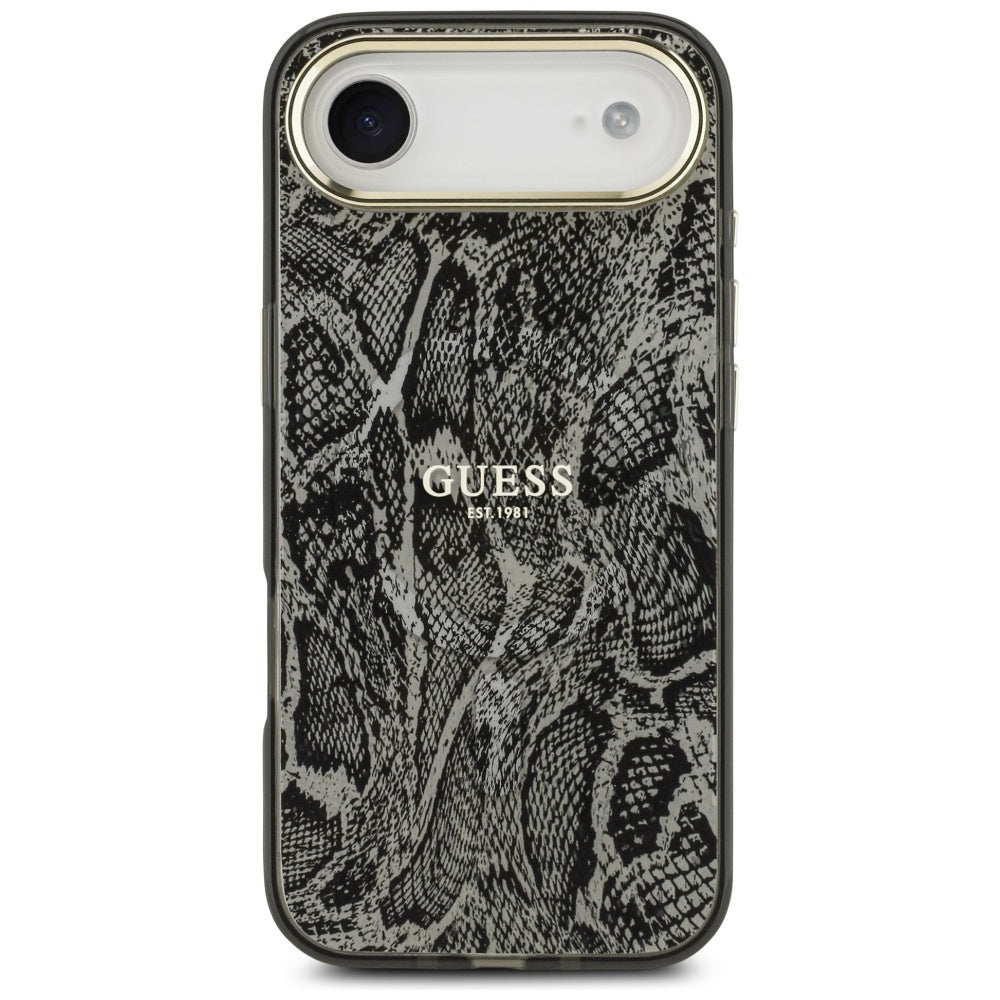 MagSafe Case for Apple iPhone 17 Air, Guess, Python Pattern, Black