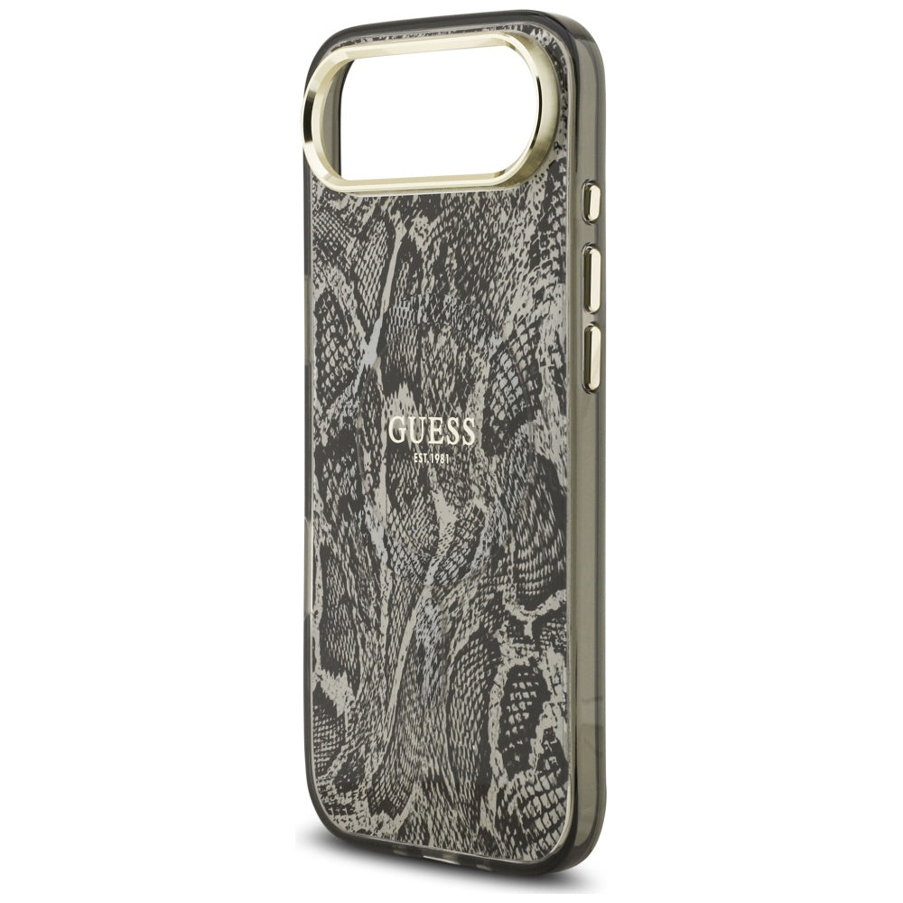 MagSafe Case for Apple iPhone 17 Air, Guess, Python Pattern, Black