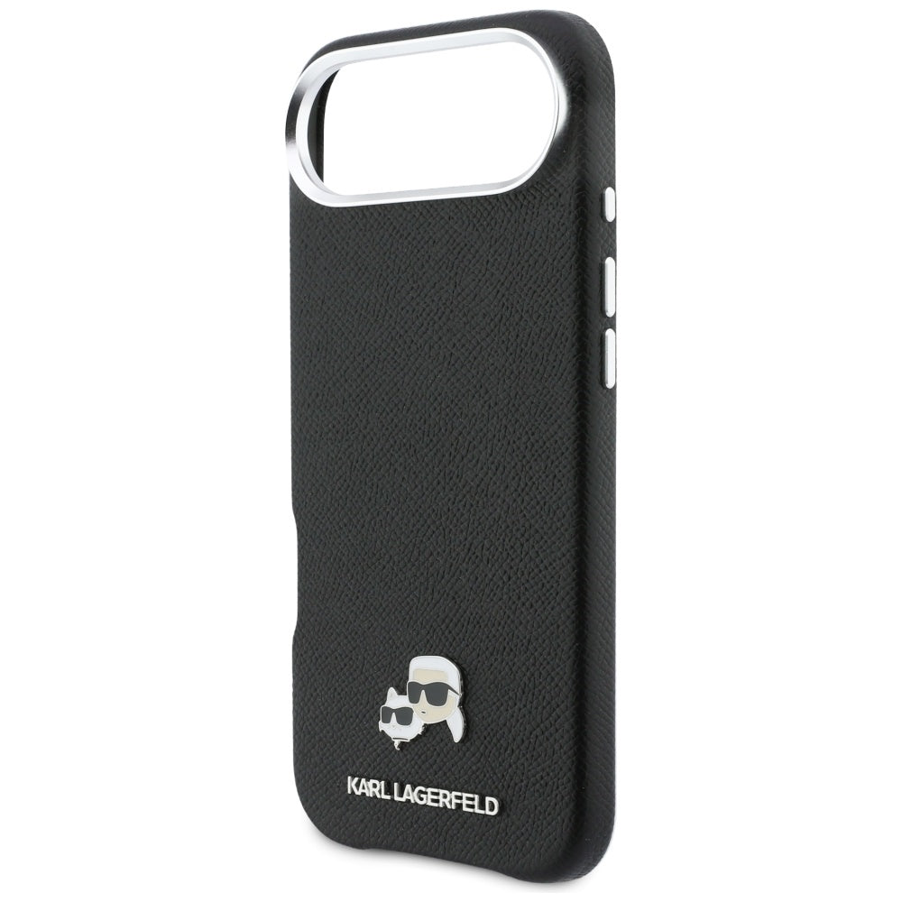 MagSafe Case for Apple iPhone 17 Air, Karl Lagerfeld, Karl & Choupette Head's Pin, Black