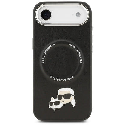 MagSafe Case for Apple iPhone 17 Air, Karl Lagerfeld, Karl & Choupette Pins, Black