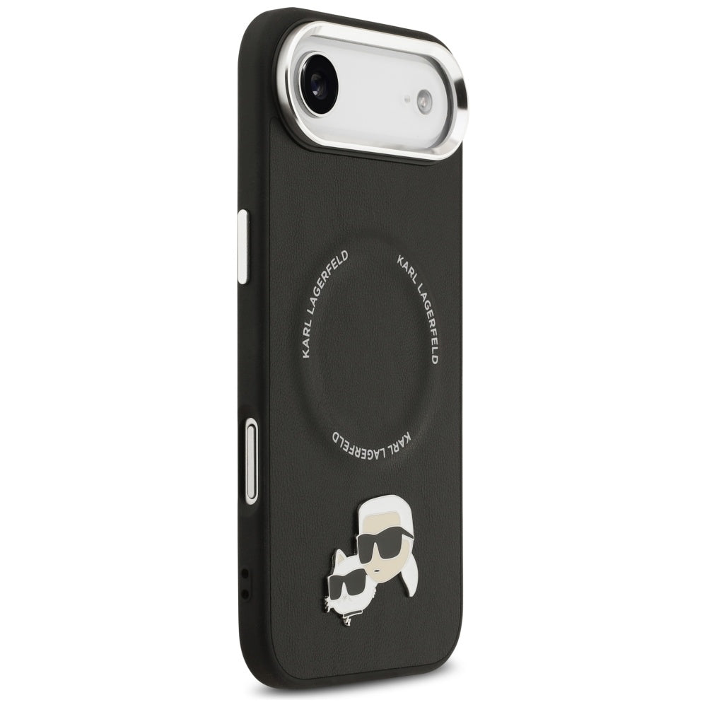 MagSafe Case for Apple iPhone 17 Air, Karl Lagerfeld, Karl & Choupette Pins, Black