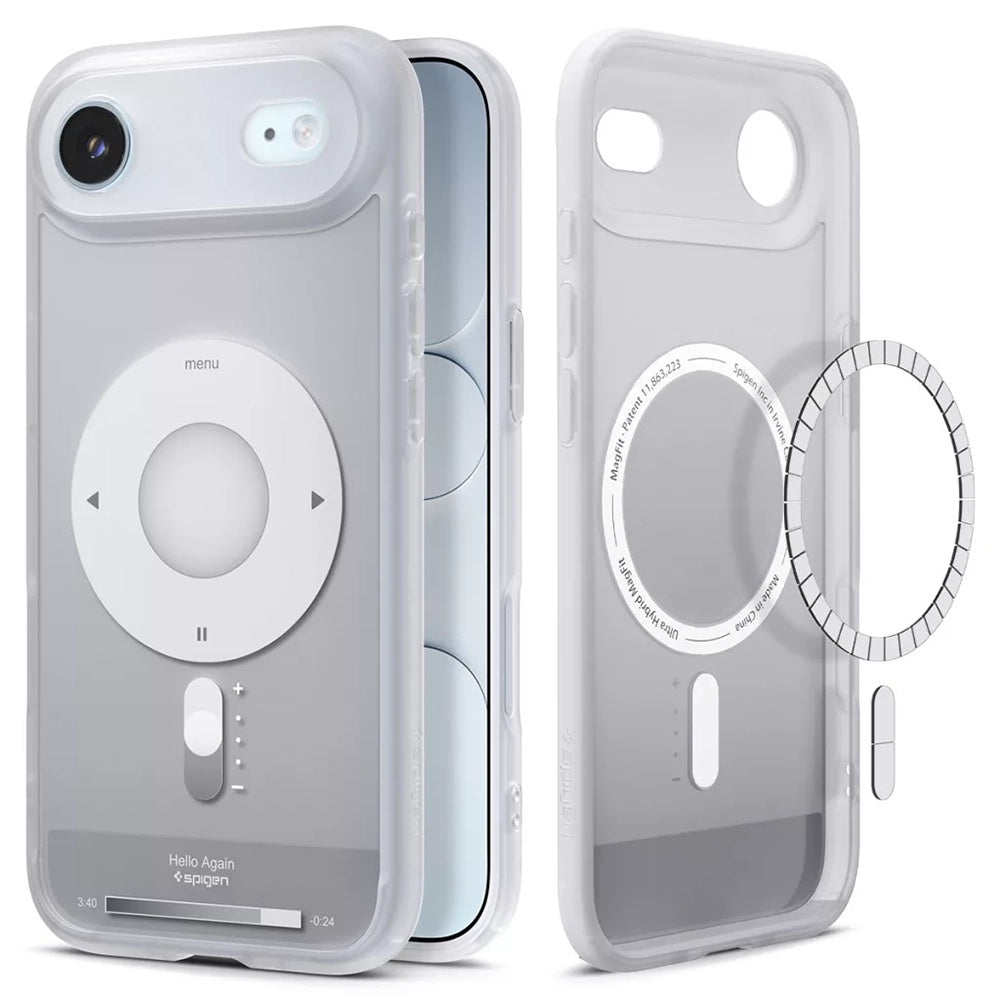 MagSafe Case for Apple iPhone 17 Air, Spigen, Ultra Hybrid Classic, Silver