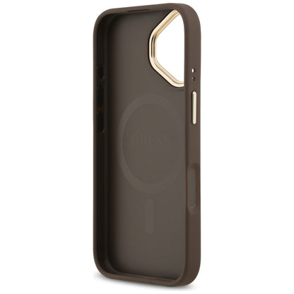 MagSafe Case for Apple iPhone 17, Guess, 4G Classic, Brown